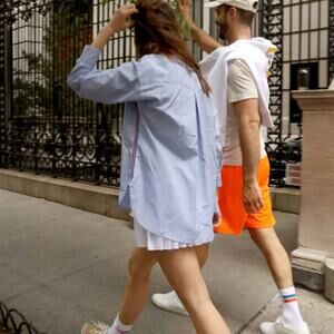 Rally Club Artie Button Down Striped Shirt Size Large